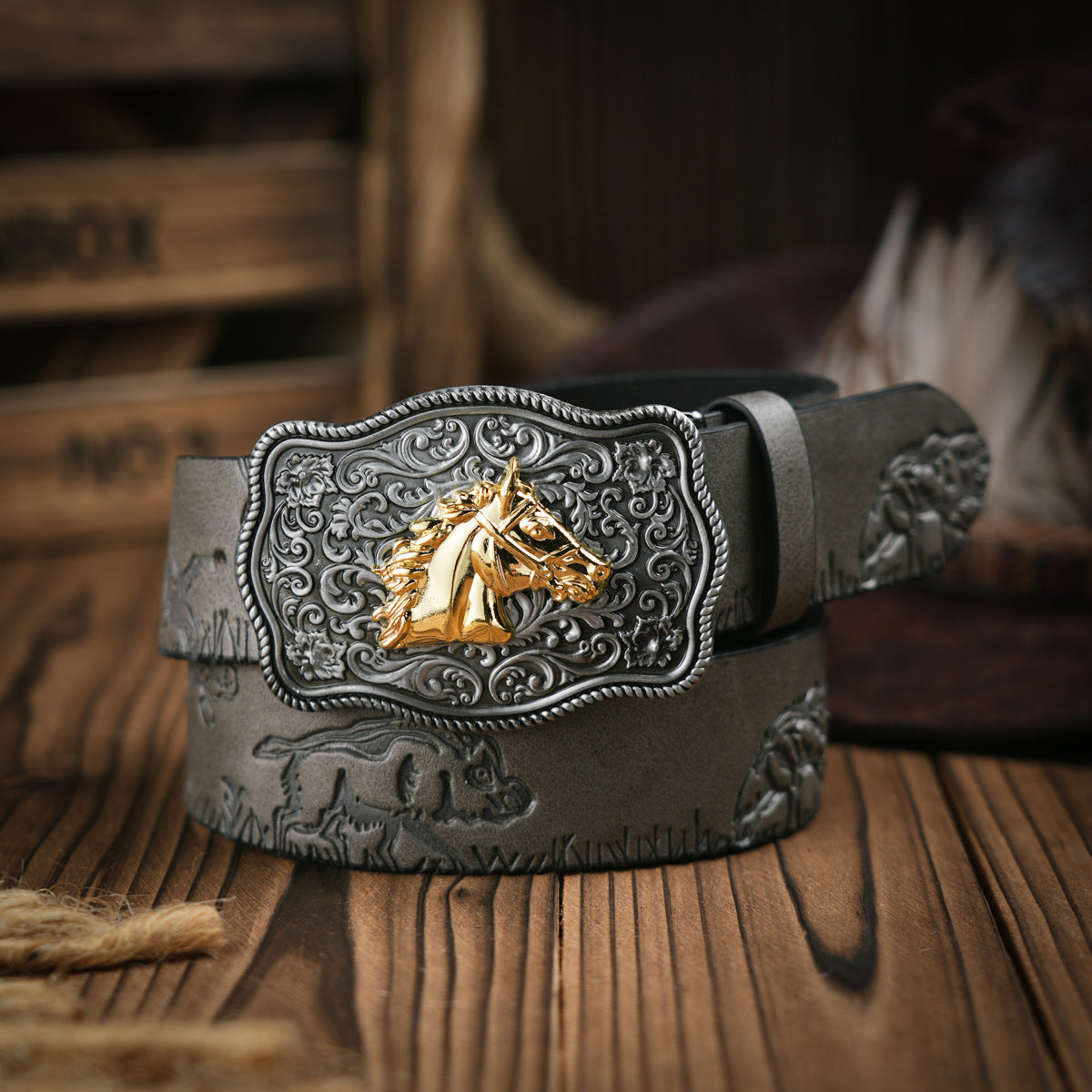Alloy Cut Western Belts