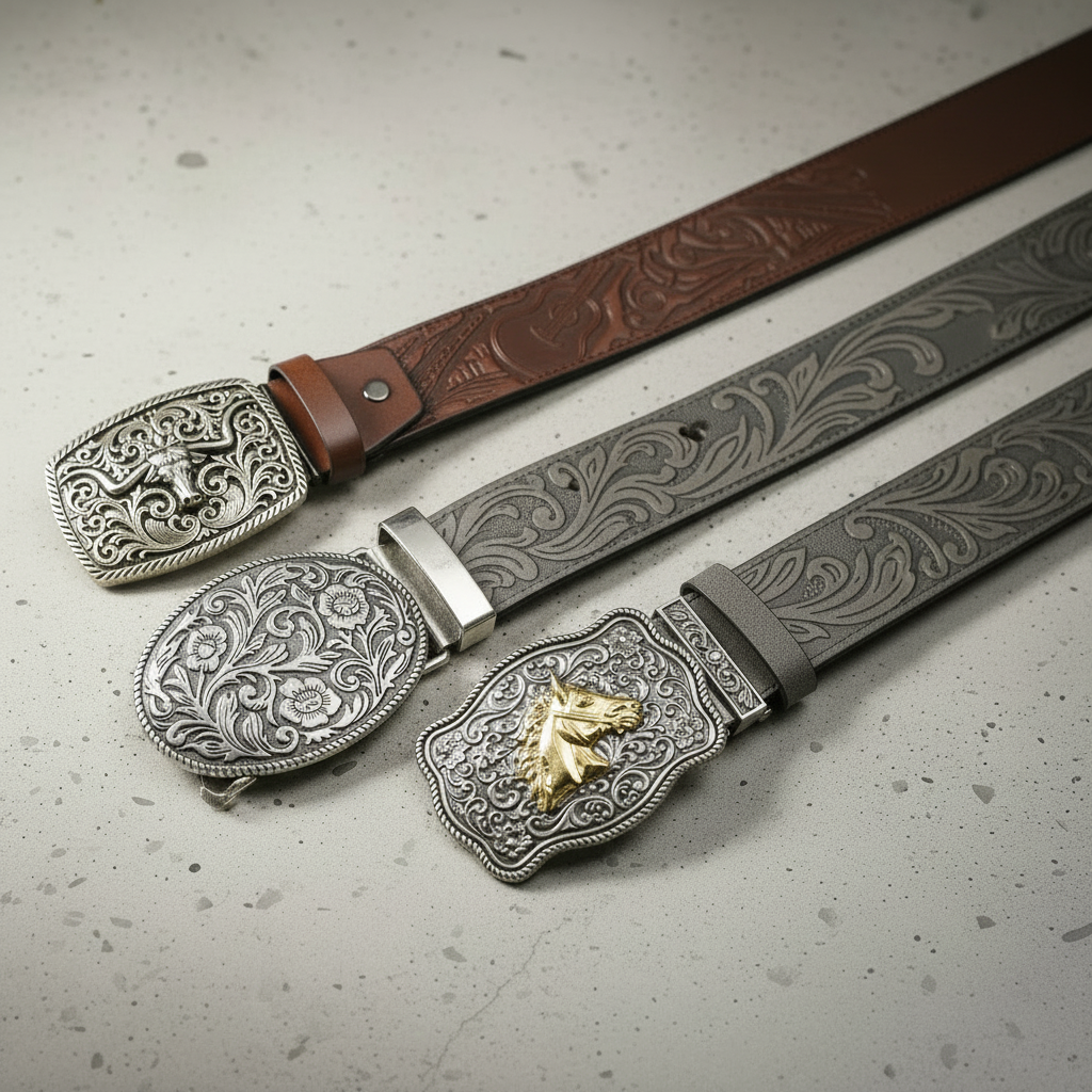 Alloy Cut Western Belts