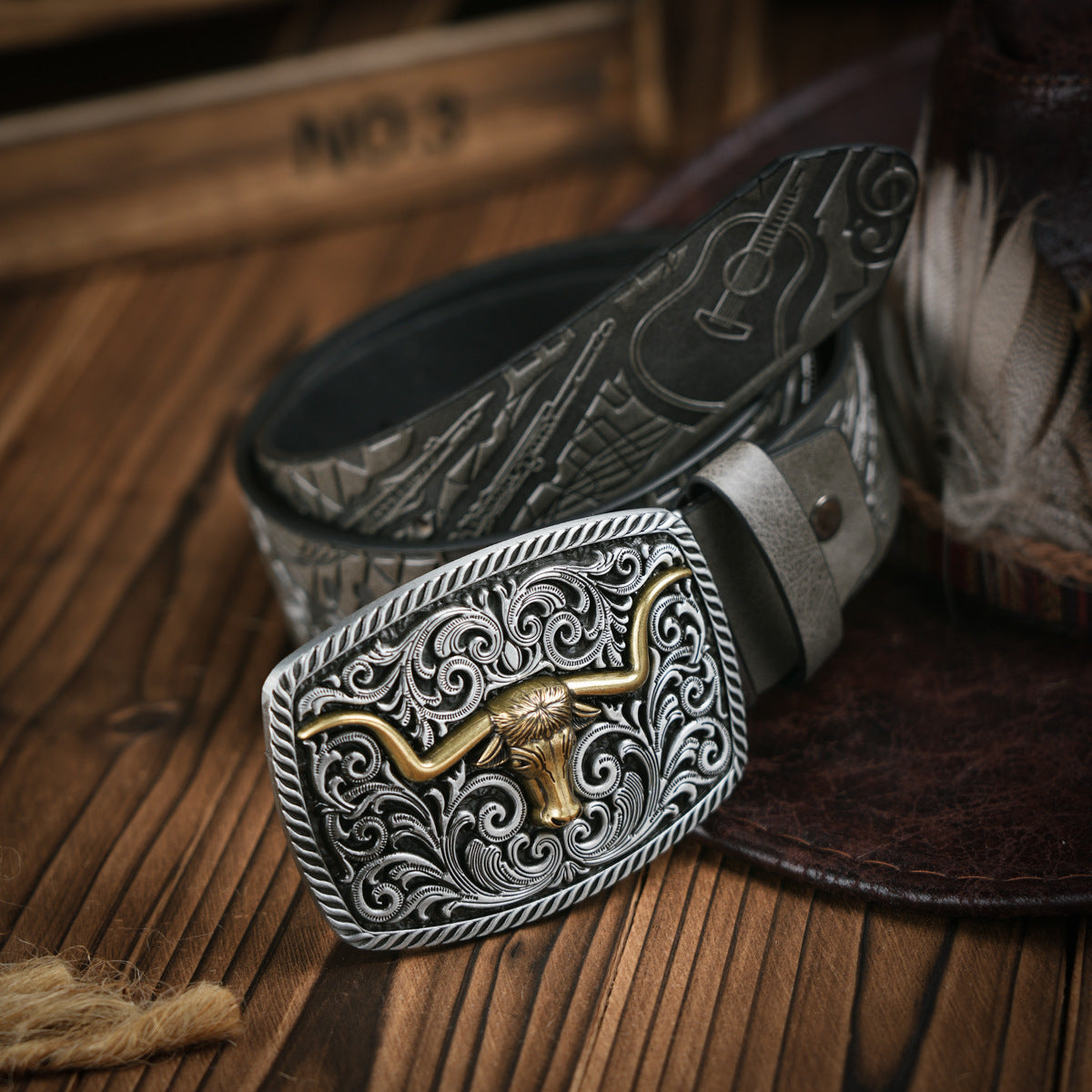 Alloy Cut Western Belts