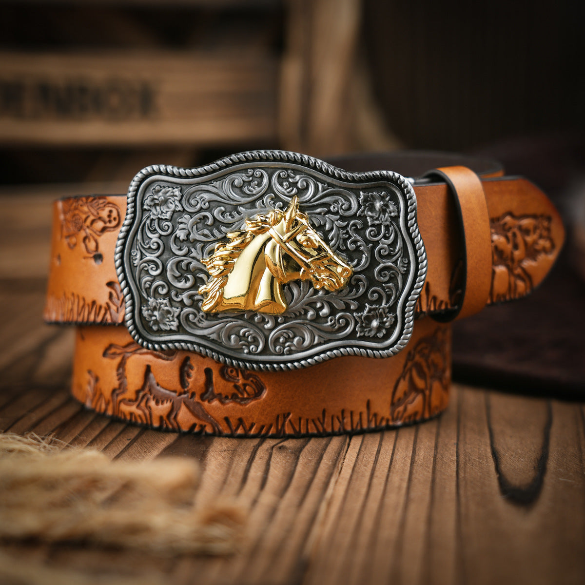 Alloy Cut Western Belts